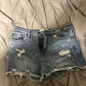 Abercrombie and Fitch high-rise shorts; size 10